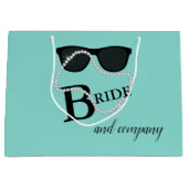 BRIDE & COMPANYダイヤモンド·ティアラ·パーティー·シャワー ラージペーパーバッグ (正面)