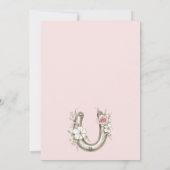 Bride Cowgirl Boots Pink Bridal Shower 招待状 (裏面)