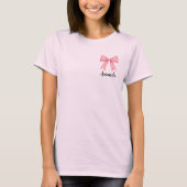 Bride Design - Leo - Schleife- pink- Junggesellen Tシャツ (正面)