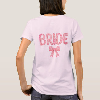 Bride Design - Leo - Schleife- pink- Junggesellen Tシャツ