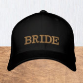 BRIDE embroidered baseball cap gold / black 刺繍入りキャップ