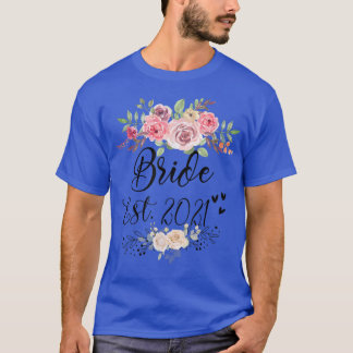 Bride Est 2022の結婚バチェロレッテ Tシャツ