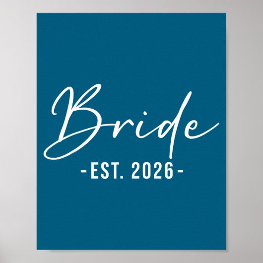 Bride est 2026 matching getting ready bride groom ポスター (正面)