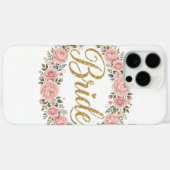 Bride Floral Watercolor iPhone Case Case-Mate iPhoneケース (裏面 (横))