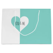 BRIDE Forever You & Me'結婚s Suiteシャワーパーティー ラージペーパーバッグ (正面)