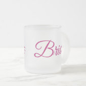 Bride Frosted Glass Mug フロストグラスマグカップ (正面右)