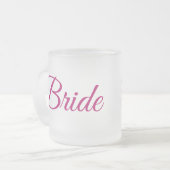 Bride Frosted Glass Mug フロストグラスマグカップ (正面左)