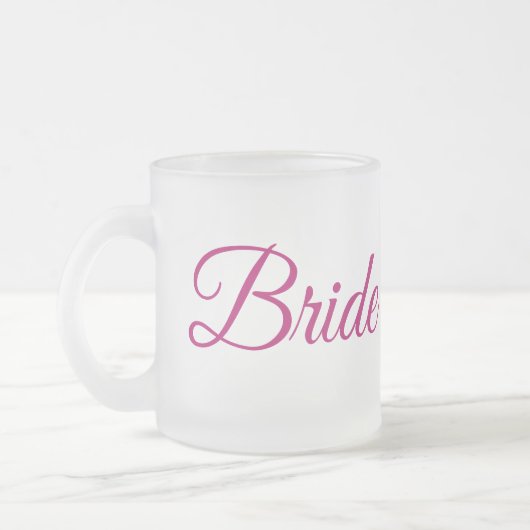 Bride Frosted Glass Mug フロストグラスマグカップ (左)