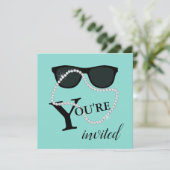 BRIDE Glam ダイヤモンド ティアラ パーティー シャワー 招待状 (スタンド正面)