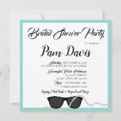 BRIDE Glam ダイヤモンド ティアラ パーティー シャワー 招待状 (裏面)