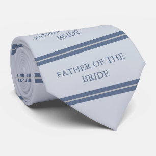 BRIDE/GROOMのダスティブルーとグレーのフローラの父 ネクタイ