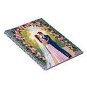 Bride & Groom Garden Arch | Floral Wedding Painted ノートブック (右側)