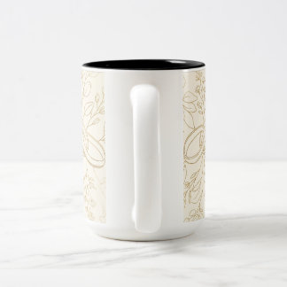 Bride Groom Gift | Watercolor Sage Green Botanical ツートーンマグカップ