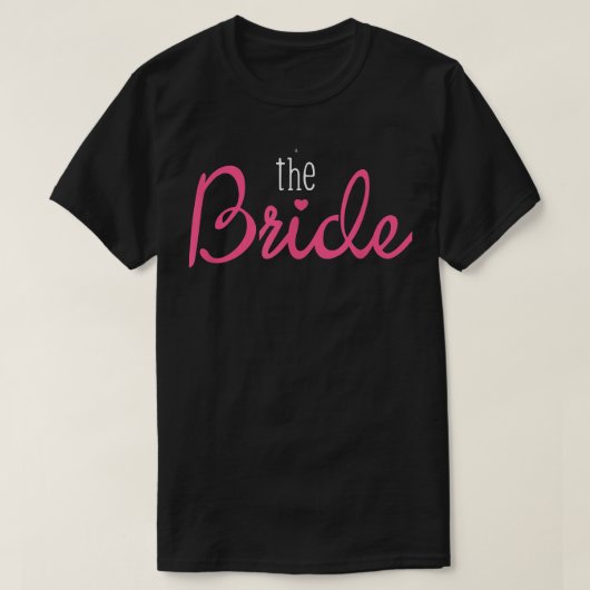 Bride Groom s Matching Couple Funny Wedding Squad  Tシャツ (デザイン正面)
