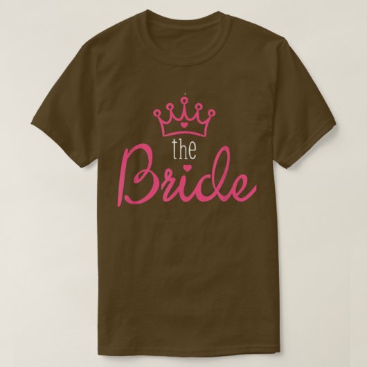 Bride Groom Shirts Matching Couple Funny Wedding S Tシャツ (デザイン正面)