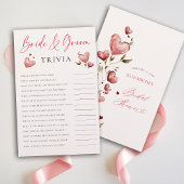Bride Groom Trivia Valentine Bridal Shower Elegant チラシ