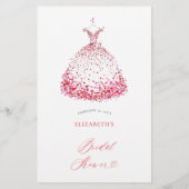 Bride Groom Trivia Valentine Bridal Shower Game チラシ (裏面)