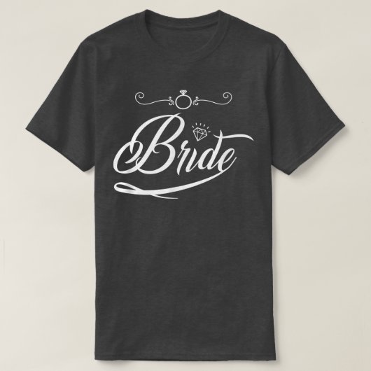 Bride Groom Wedding Bachelorette Party Marriage Br Tシャツ (デザイン正面)