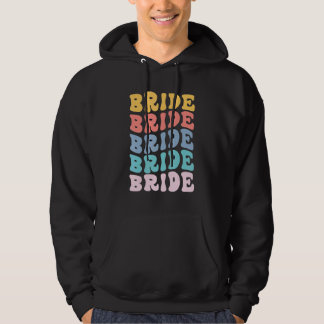 Bride I Do Crew Retro Bachelorette Party Bride Bri パーカ