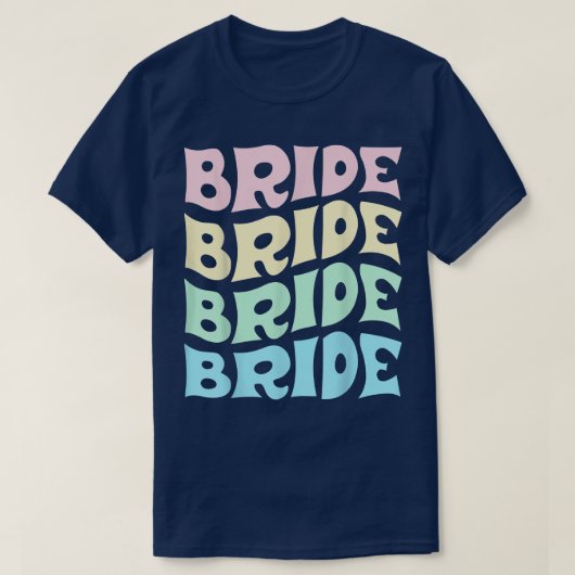 Bride I Do Crew Retro Bachelorette Party Bride Bri Tシャツ (デザイン正面)