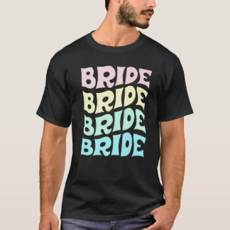 Bride I Do Crew Retro Bachelorette Party Bride Bri Tシャツ