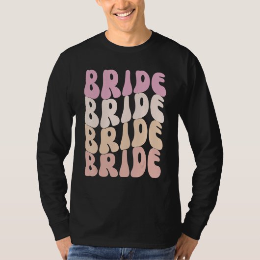 Bride I Do Crew Retro Bachelorette Party Bride Bri Tシャツ (正面)