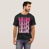 Bride I Do Crew Retro Bachelorette Party Bride Bri Tシャツ (正面フル)