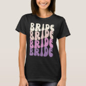 Bride I Do Crew Retro Bachelorette Party Bride Bri Tシャツ (正面)