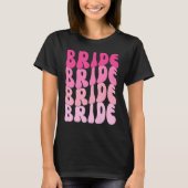 Bride I Do Crew Retro Bachelorette Party Bride Bri Tシャツ (正面)