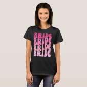 Bride I Do Crew Retro Bachelorette Party Bride Bri Tシャツ (正面フル)