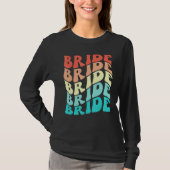 Bride I Do Crew Retro Bachelorette Party Bridesmai Tシャツ (正面)
