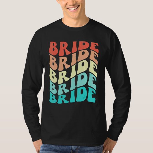 Bride I Do Crew Retro Bachelorette Party Bridesmai Tシャツ (正面)