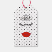 BRIDE I Wanna衣服マイリップスティック結婚のティアラパーティー ギフトタグ (正面)