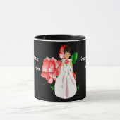 "Bride III"バラマグカップ – カスタマイズ可能 マグカップ (中央)