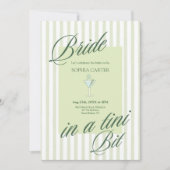 Bride in a Tini Bit Bachelorette Party Invitation 招待状 (正面)
