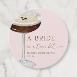 Bride In A Tini Bit Expresso Martini Bridal Shower フェイバータグ