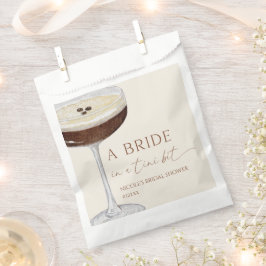 Bride In A Tini Bit Expresso Martini Bridal Shower フェイバーバッグ