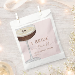 Bride In A Tini Bit Expresso Martini Bridal Shower フェイバーバッグ