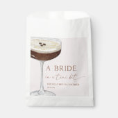 Bride In A Tini Bit Expresso Martini Bridal Shower フェイバーバッグ (正面)