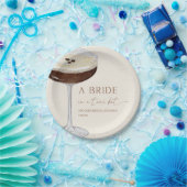 Bride In A Tini Bit Expresso Martini Bridal Shower ペーパープレート (パーティー)