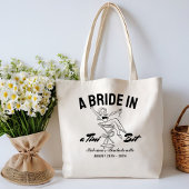 Bride in a tini bit martini bachelorette Espresso トートバッグ