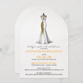 Bride in Bloom Sunflowers Bridal Shower 招待状 (正面/裏面)