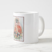 Bride in Chinese Red Wedding Shanghai Yuefenpai ジャンボコーヒーマグカップ (正面右)