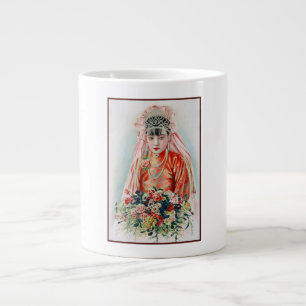 Bride in Chinese Red Wedding Shanghai Yuefenpai ジャンボコーヒーマグカップ