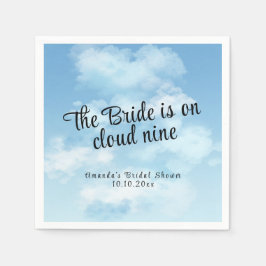 Bride Is On Cloud Nine Bridal Shower スタンダードカクテルナプキン