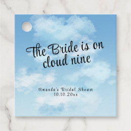 Bride Is On Cloud Nine Bridal Shower フェイバータグ