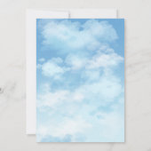 Bride Is On Cloud Nine Bridal Shower 招待状 (裏面)