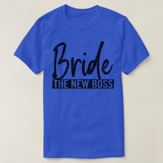 Bride New Boss Funny Wife Wedding Married Graphic  Tシャツ (デザイン正面)