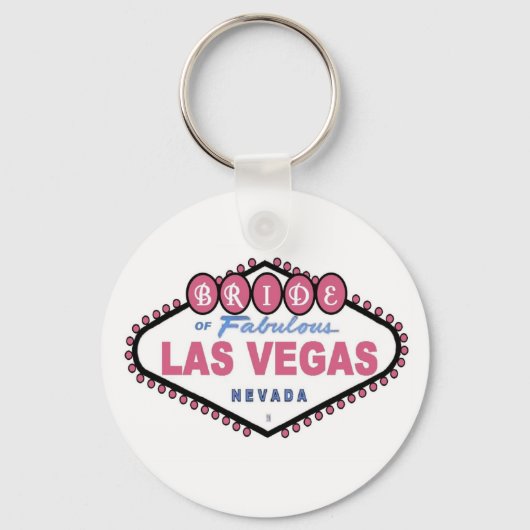 BRIDE of Fabulous Las Vegas Pink Keychain キーホルダー (正面)