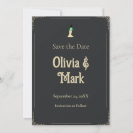 Bride of Frankenstein Save the Date | Gothic 招待状